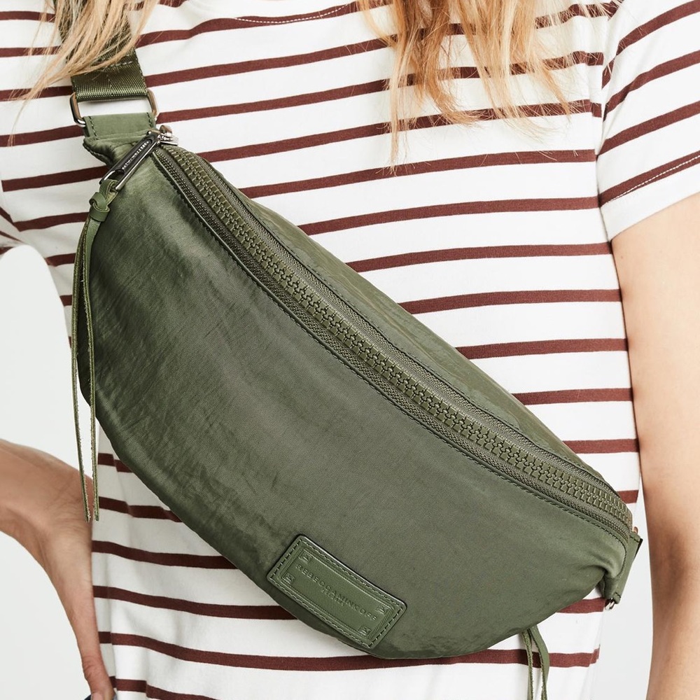 Rebecca Minkoff Nylon Belt Bag - olive green